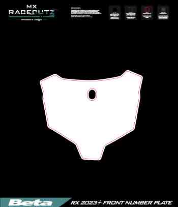 BETA RX 2023+ FRONT NUMBER PLATE TEMPLATE