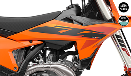 KTM SX-SXF 2025 (2024 FACTORY EDITION) - SHROUDS TEMPLATE