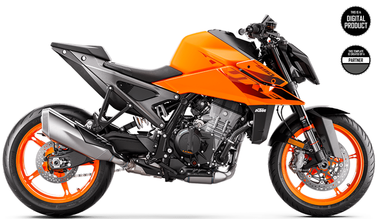 KTM DUKE 990 2024-2025 TEMPLATE