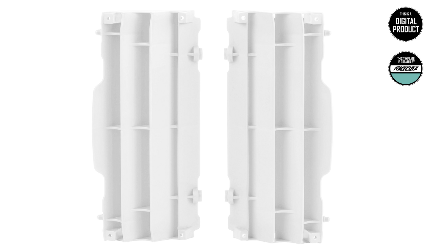 KTM SX-SXF 2007-2015 & EXC 2008-2016 & Husqvarna TC-FC-TE-FE 2014-2016 RADIATOR GUARDS TEMPLATE