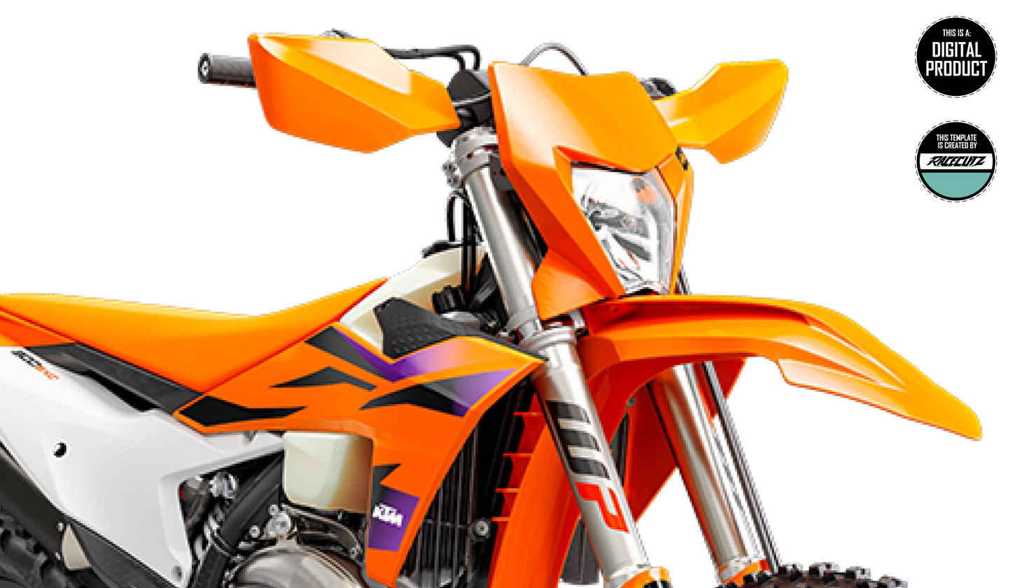 KTM EXC 2024+ HEADLIGHT MASK TEMPLATE