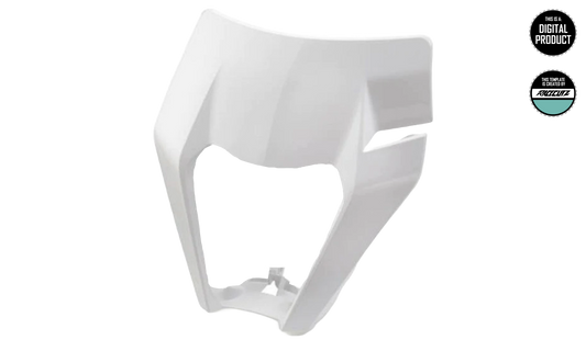 KTM EXC 2017-2019 HEADLIGHT MASK TEMPLATE