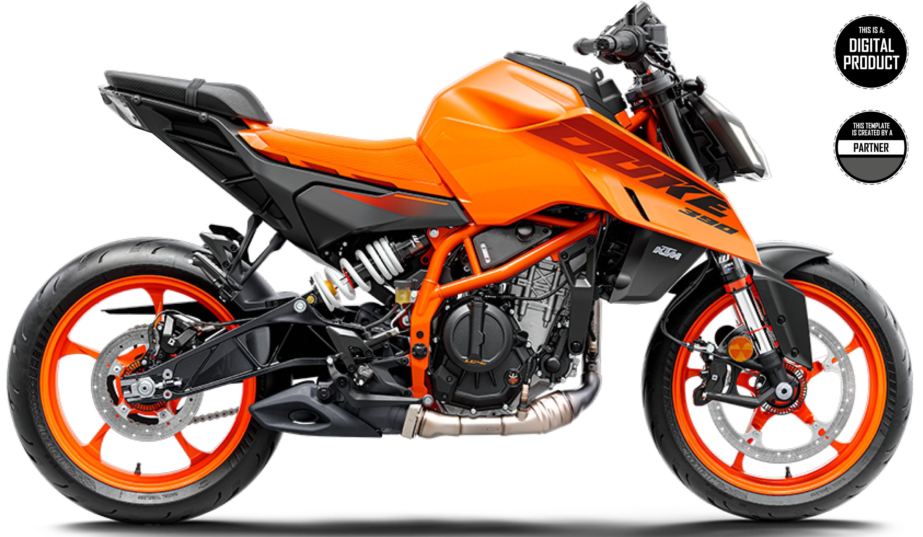Duke 390 Adventure Ktm 490 Rally KTM DUKE 390 2024-2025 TEMPLATE