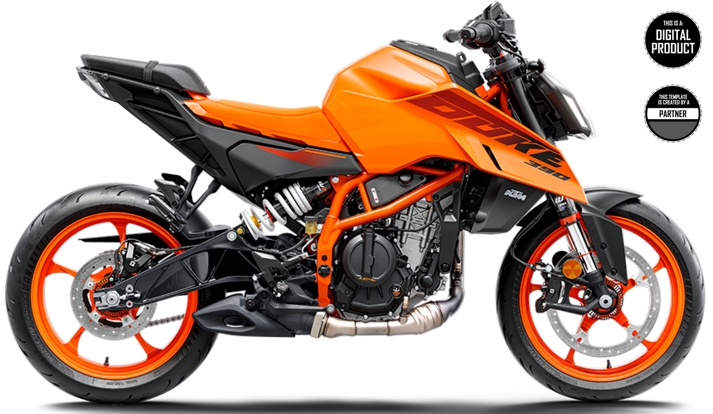 KTM DUKE 390 2024-2025 TEMPLATE