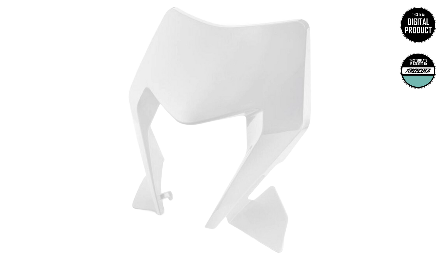 KTM EXC 2024+ HEADLIGHT MASK TEMPLATE