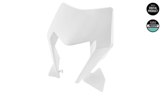 KTM EXC 2024+ HEADLIGHT MASK TEMPLATE