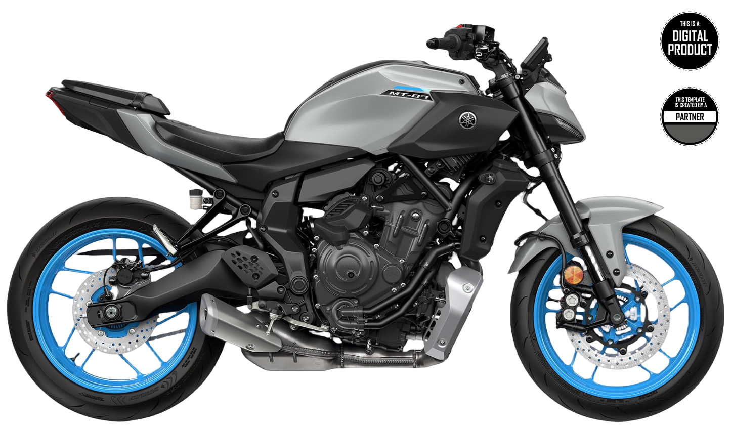 YAMAHA MT-07 2025 TEMPLATE