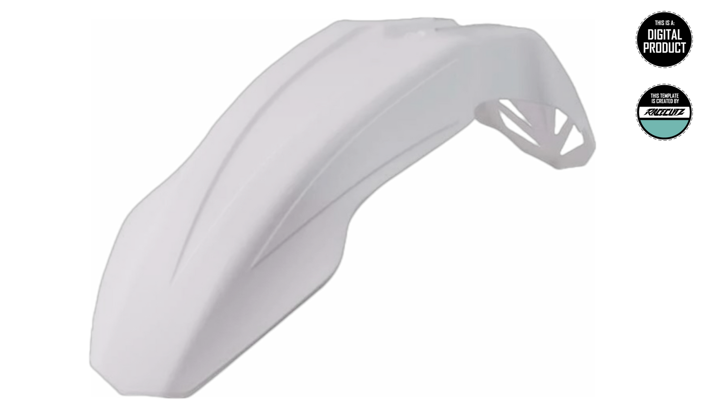 RTECH - SUPERMOTO FRONT FENDER TEMPLATE