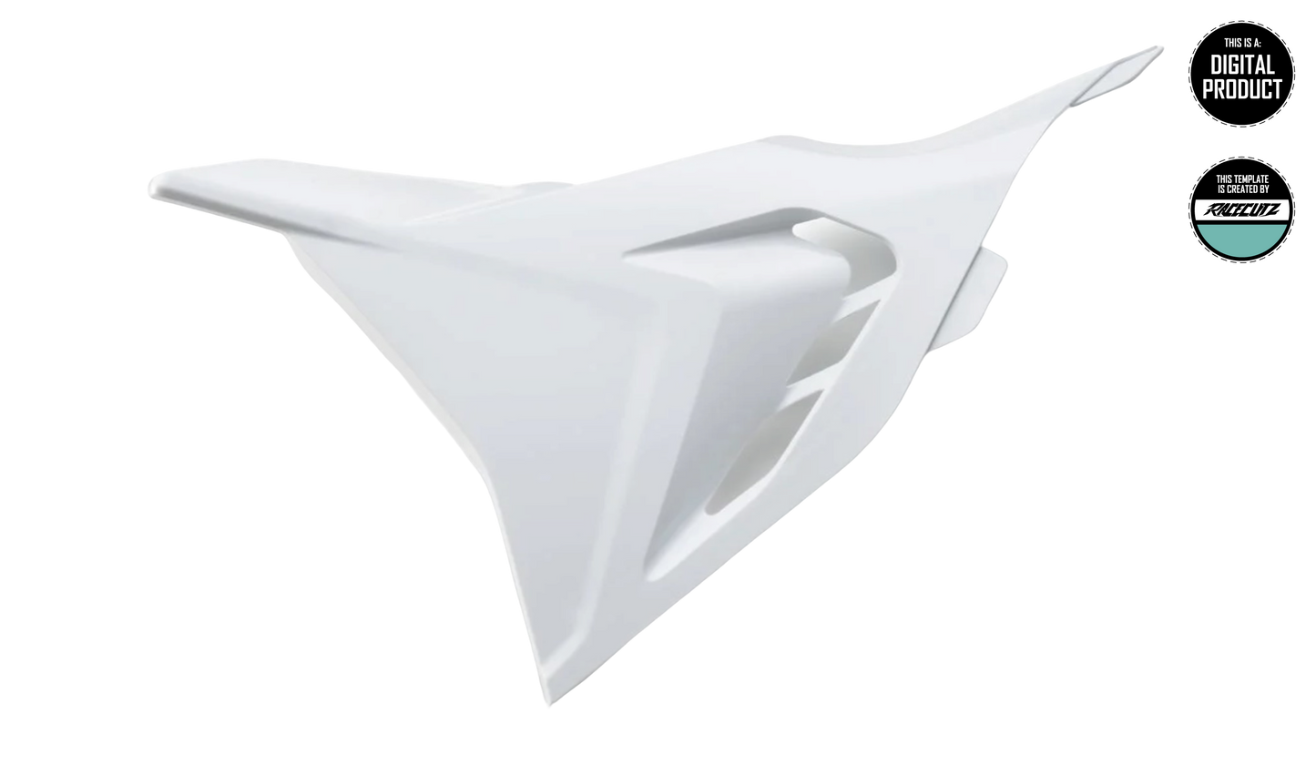 KTM SX-SXF 2023+ & EXC 2024+ VENTET AIR FILTER COVER TEMPLATE