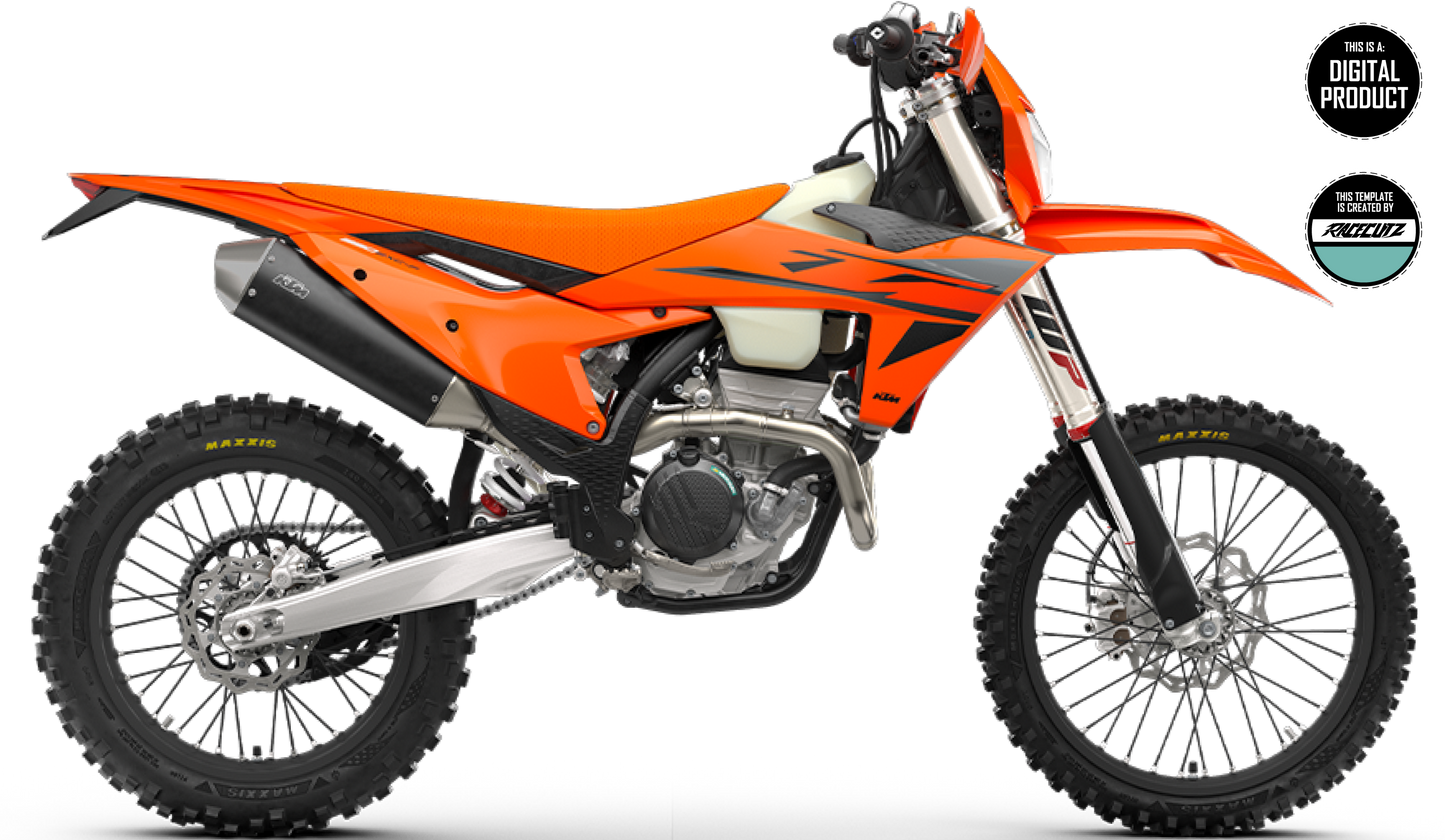 KTM EXC & XC-W & XW-F & XCF-W 2024-2025 TEMPLATE
