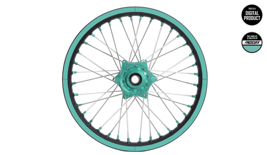 RIM STRIPES 21" INCH FRONT + 19" INCH REAR + 18" INCH REAR - TEMPLATE