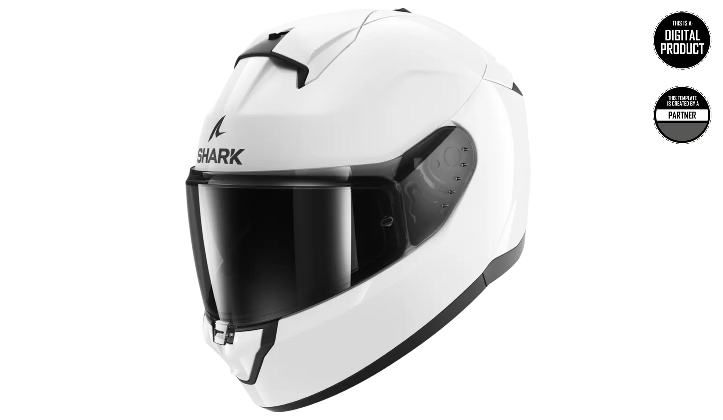 SHARK RIDILL 2 - SIZE XSMALL & SMALL & MEDIUM TEMPLATE