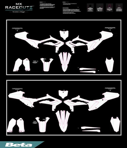 BETA RX 450 2024-2025 & RX 300 2025 TEMPLATE