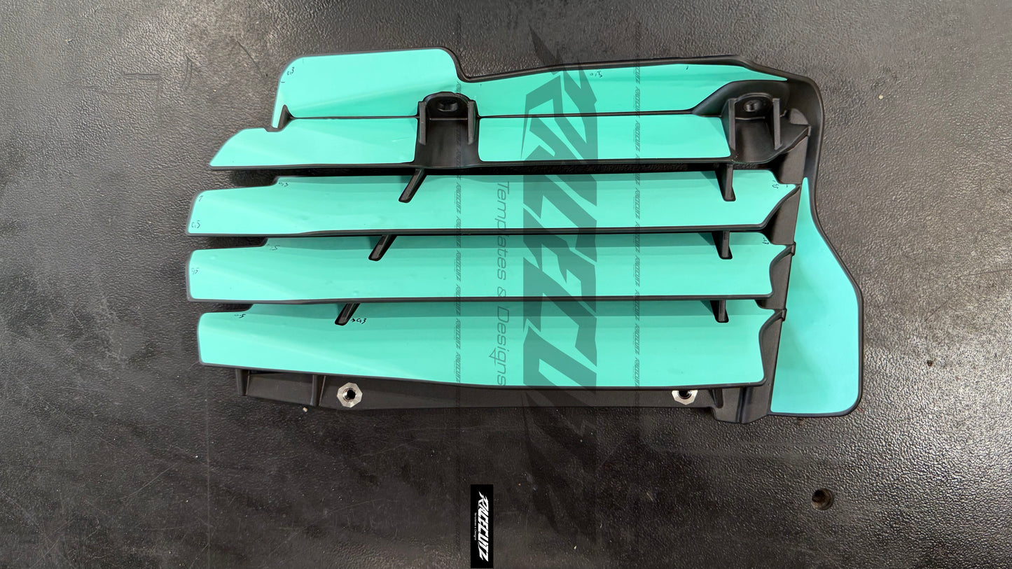 DUCATI DESMO 450 MX 2026 - RADIATOR GUARDS TEMPLATE