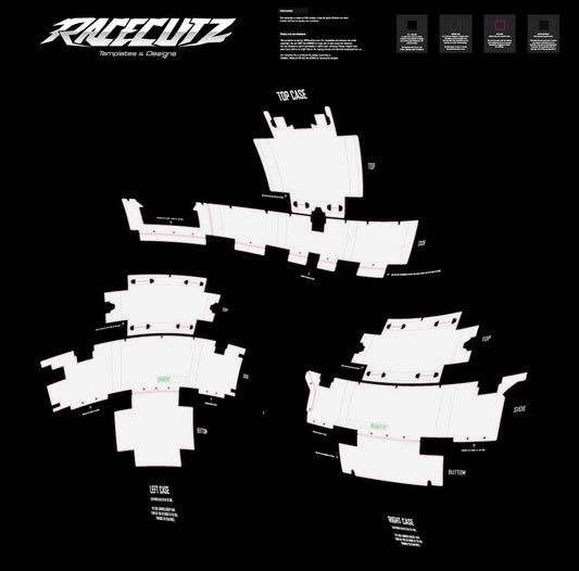 BMW F850GS 2018-2024 & F900GS 2024-2025 & R1200GS 2013-2018 & R1250 2019-2023 PANNIERS TEMPLATE