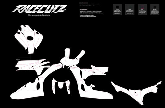 YAMAHA R1 2020-2026 MAC RACING CARBON FAIRINGS TEMPLATE