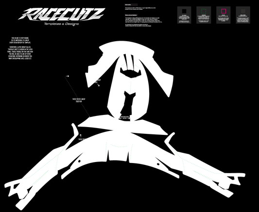 CABERG DUKE 2 - ALL SIZES TEMPLATE