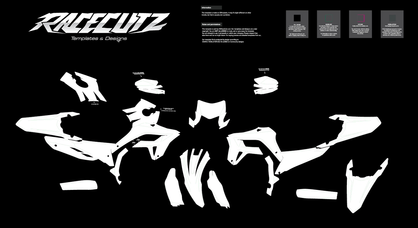 HONDA CRF 250L & 300L 2021-2024 TEMPLATE