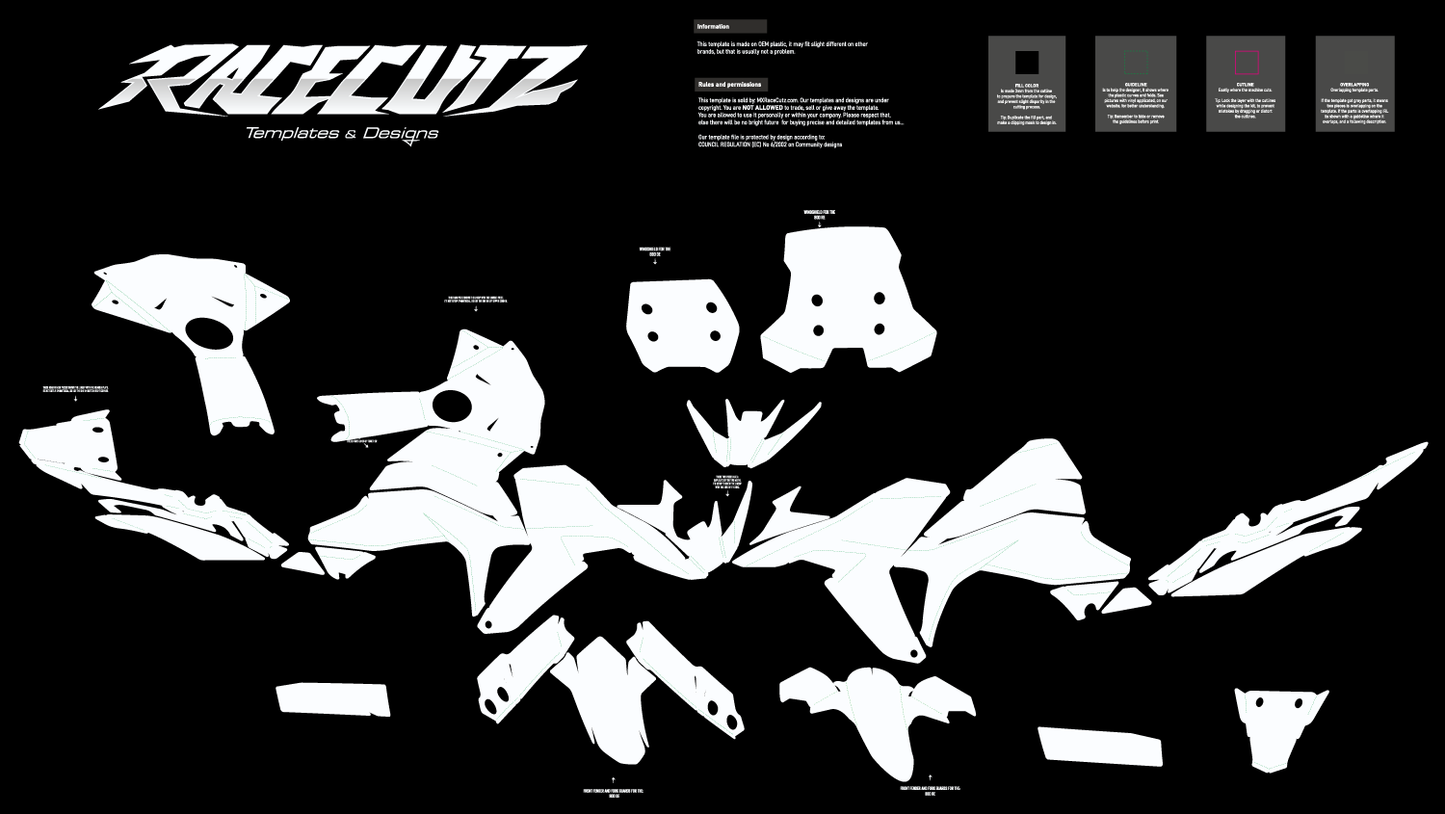 SUZUKI V-STORM DL 800 DE & RE TEMPLATE