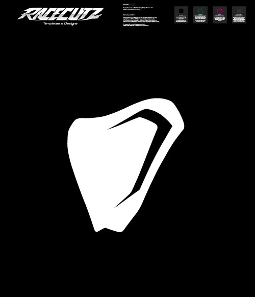 TRIUMPH TF 250 X+F+C & TF 450 X+F+C VENTET AIR FILTER COVER TEMPLATE