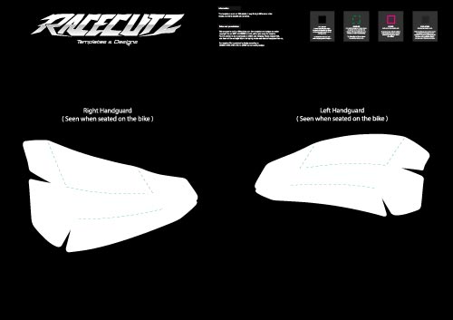 TRIUMPH TF 250 E+X+C & 450 E+X+C HANDGUARDS TEMPLATE