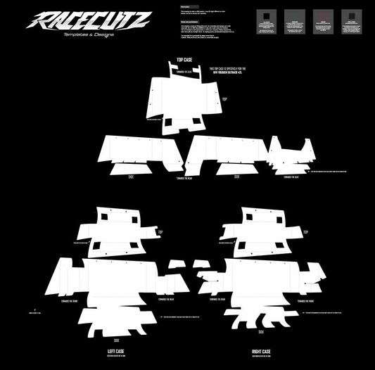 YAMAHA TENERE 700 PANNIERS TEMPLATE