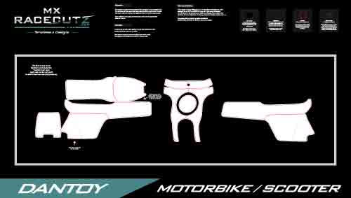 DANTOY KIDS MOTORCYCLE TEMPLATE