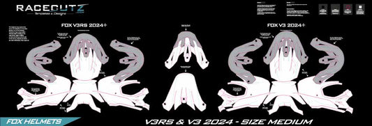 FOX V3-RS and V3 2024+ - SIZE MEDIUM TEMPLATE