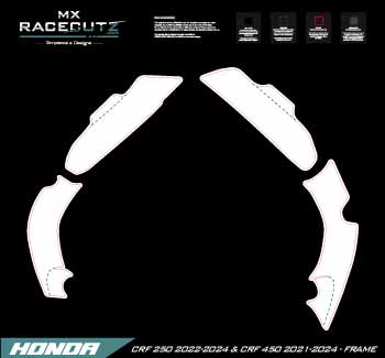 HONDA CRF 250 2022-2024 & CRF 450 2021-2024 - FRAME TEMPLATE