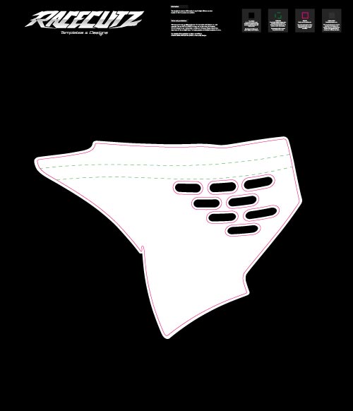 HUSQVARNA FC+TC+FE+TE 2025 ( FC 2024 Factory Edition ) AIR FILTER COVER TEMPLATE