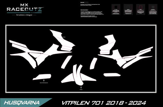 HUSQVARNA VITPILEN 701 2018-2024 TEMPLATE