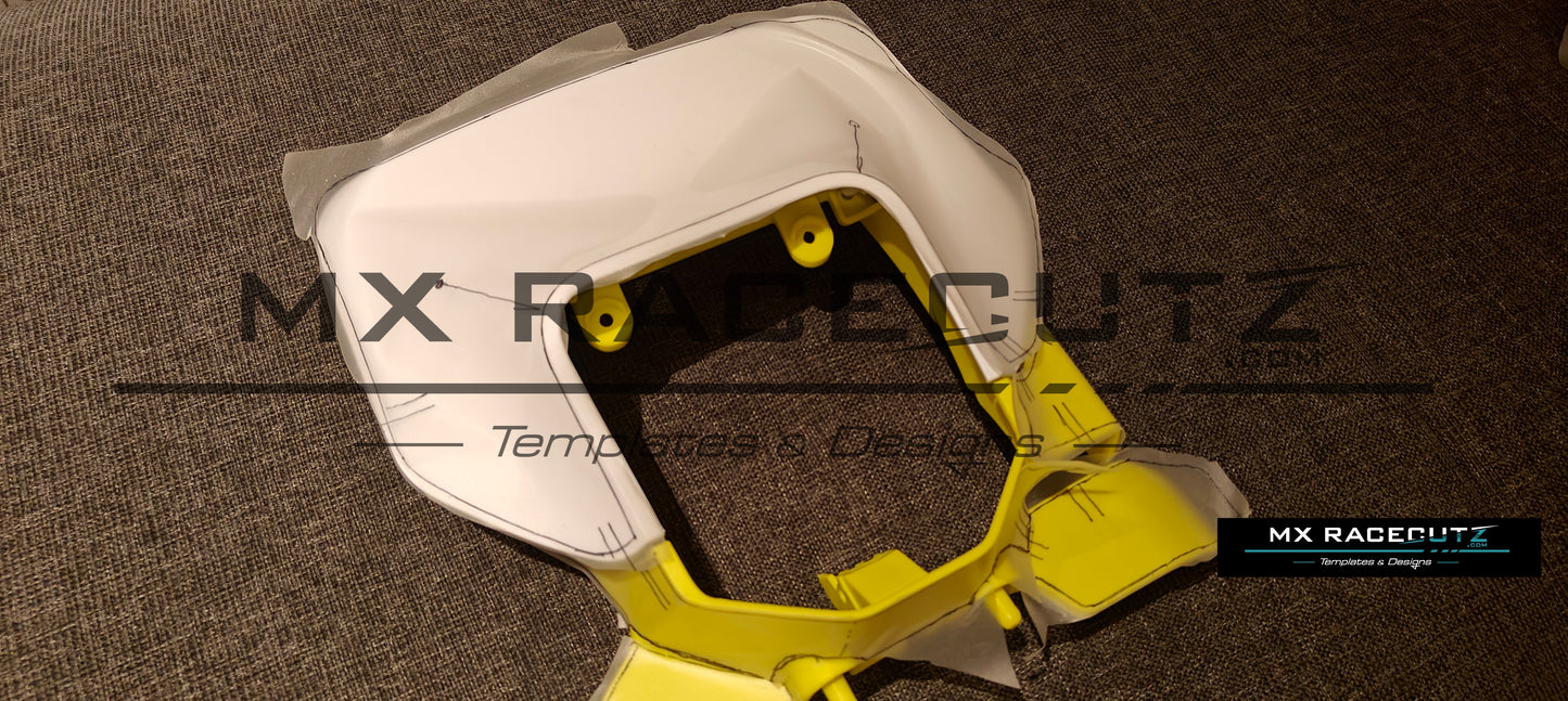 HUSQVARNA TE & FE 2024+ HEADLIGHT MASK TEMPLATE