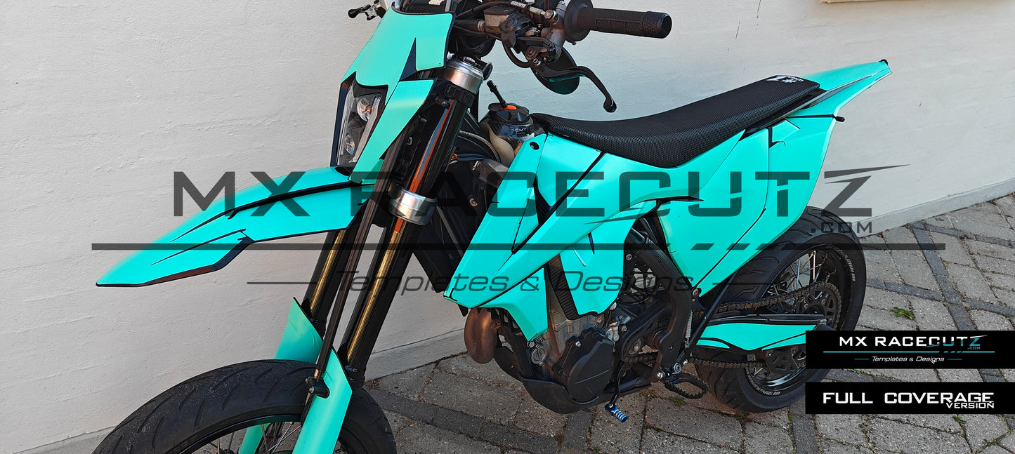 KTM EXC 2017-2019 HEADLIGHT MASK TEMPLATE