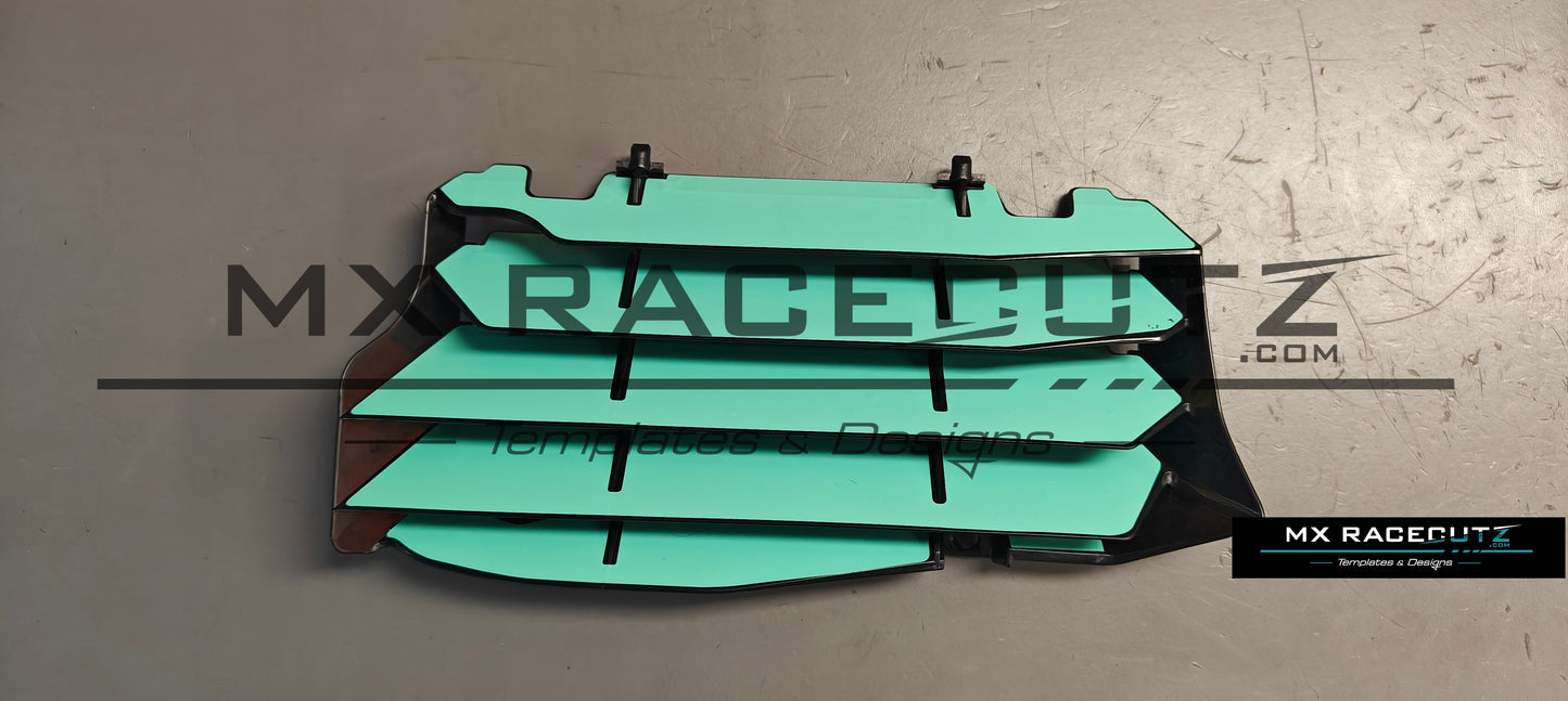 KAWASAKI KX 250 2025 & 450 2024-2025 RADIATOR GUARDS TEMPLATE