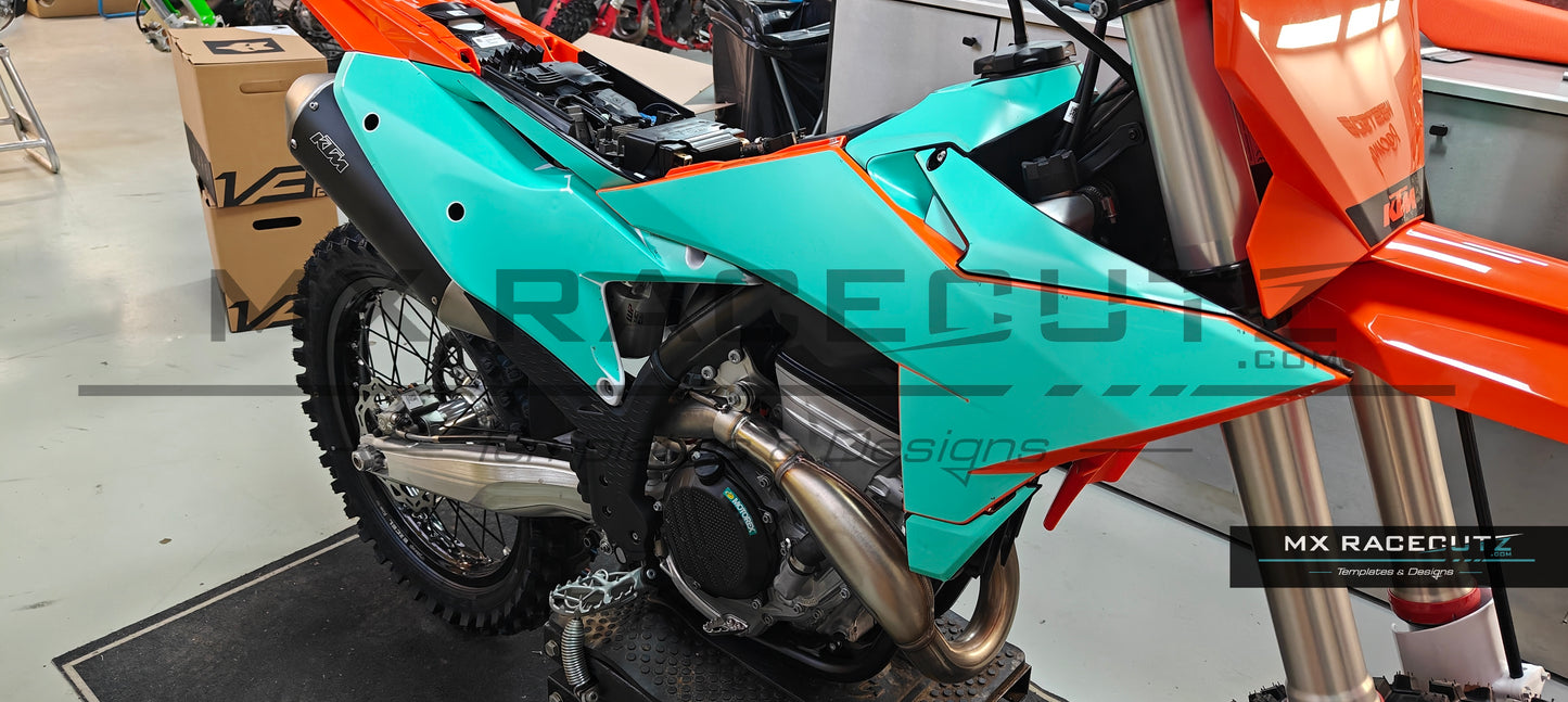 KTM SX-SXF 2025 (2024 FACTORY EDITION) - SHROUDS TEMPLATE
