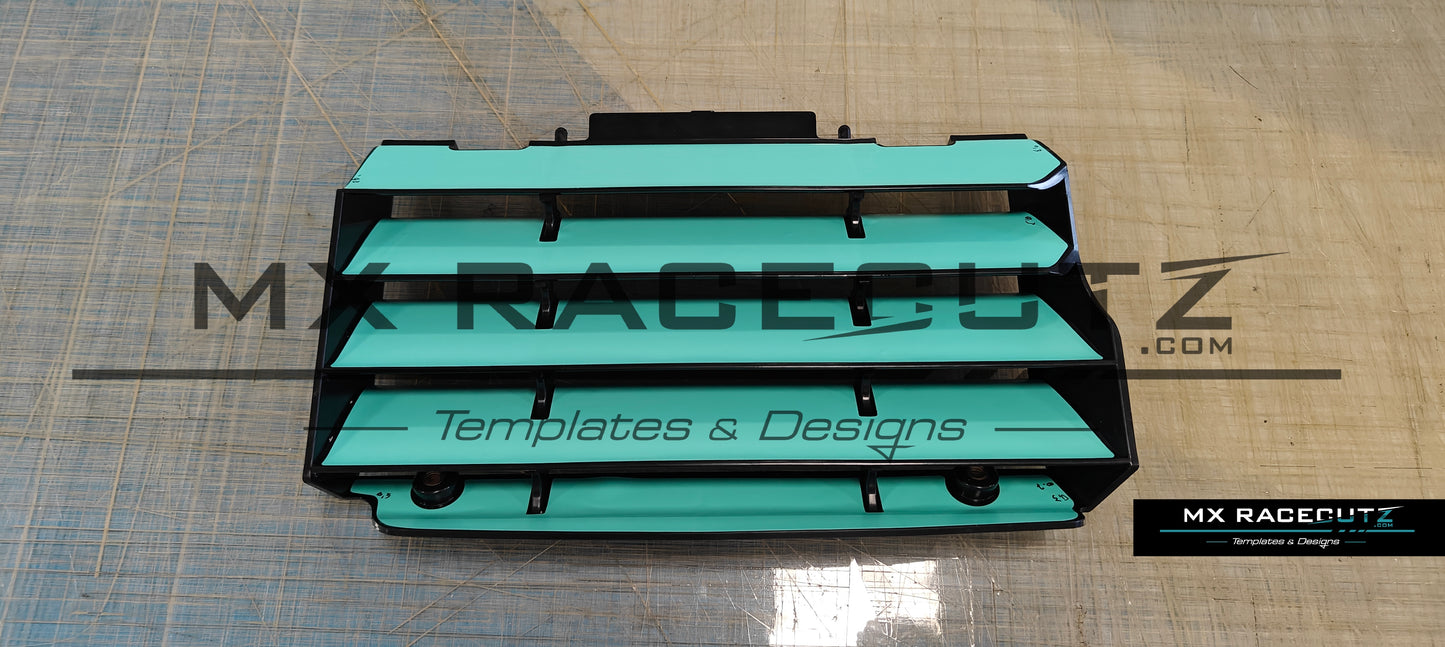 FANTIC XE300 2024-2025 & XX 125 & 250 2025 RADIATOR GUARDS TEMPLATE
