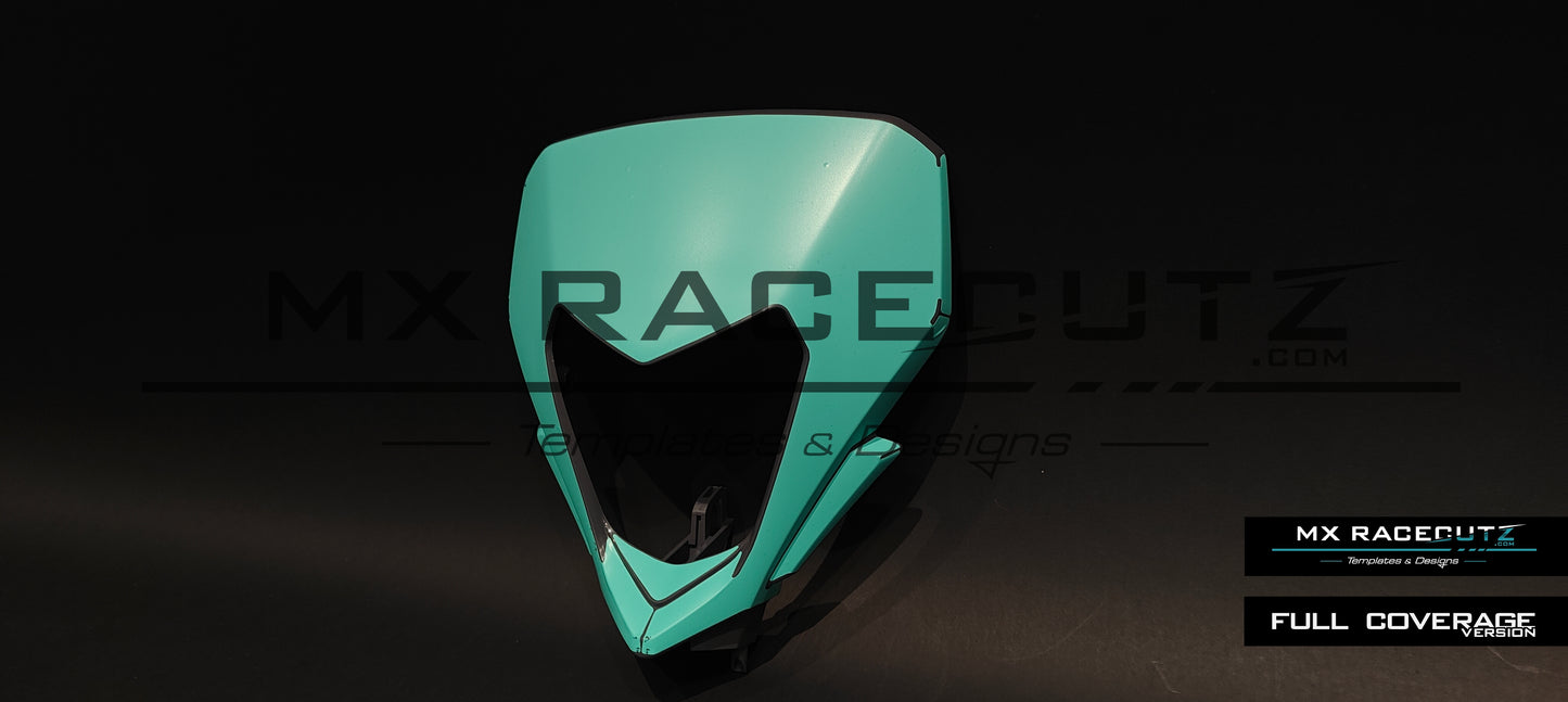 SHERCO SE & SEF 2024-2025 HEADLIGHT MASK TEMPLATE