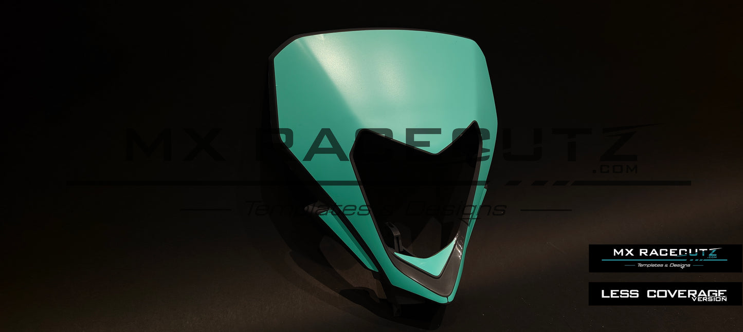 SHERCO SE & SEF 2024-2025 HEADLIGHT MASK TEMPLATE
