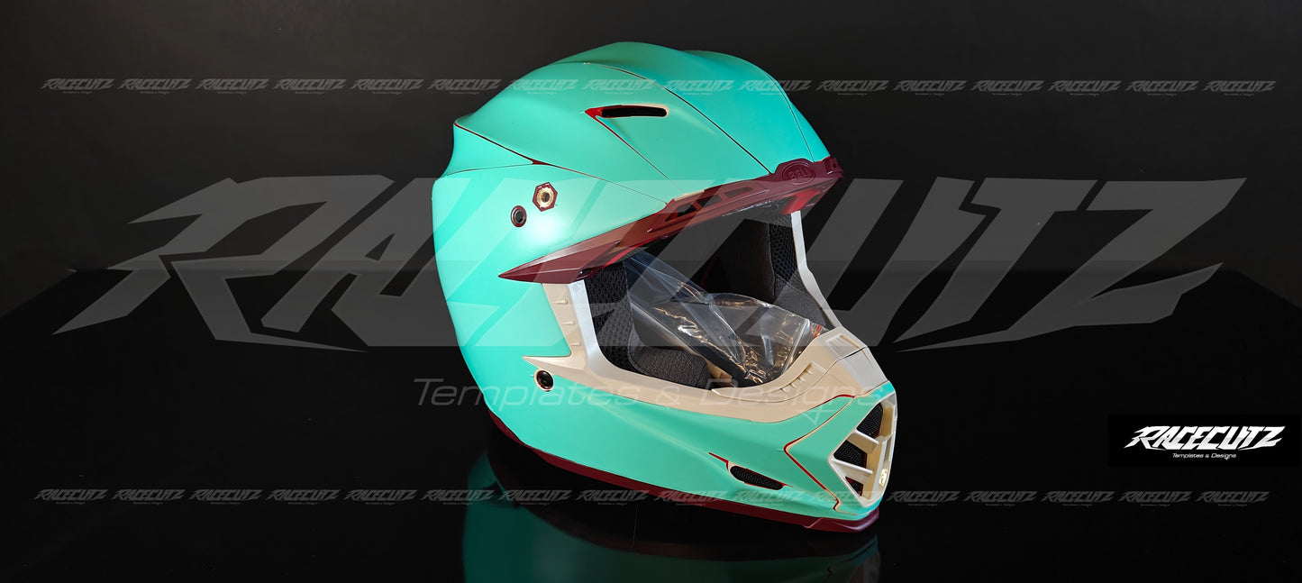 BELL MOTO 9 + FLEX - SIZE XSMALL & SMALL TEMPLATE