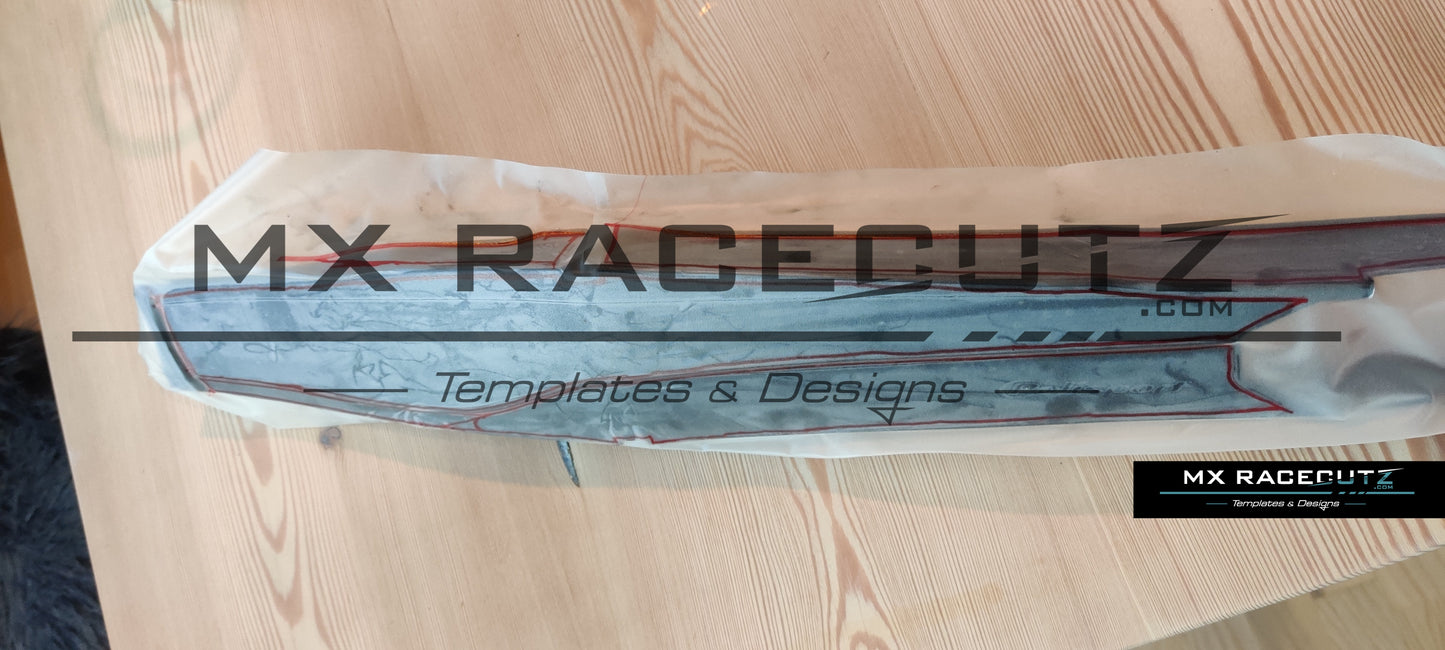 KTM EXC POLISPORT SWINGARM GUARDS TEMPLATE