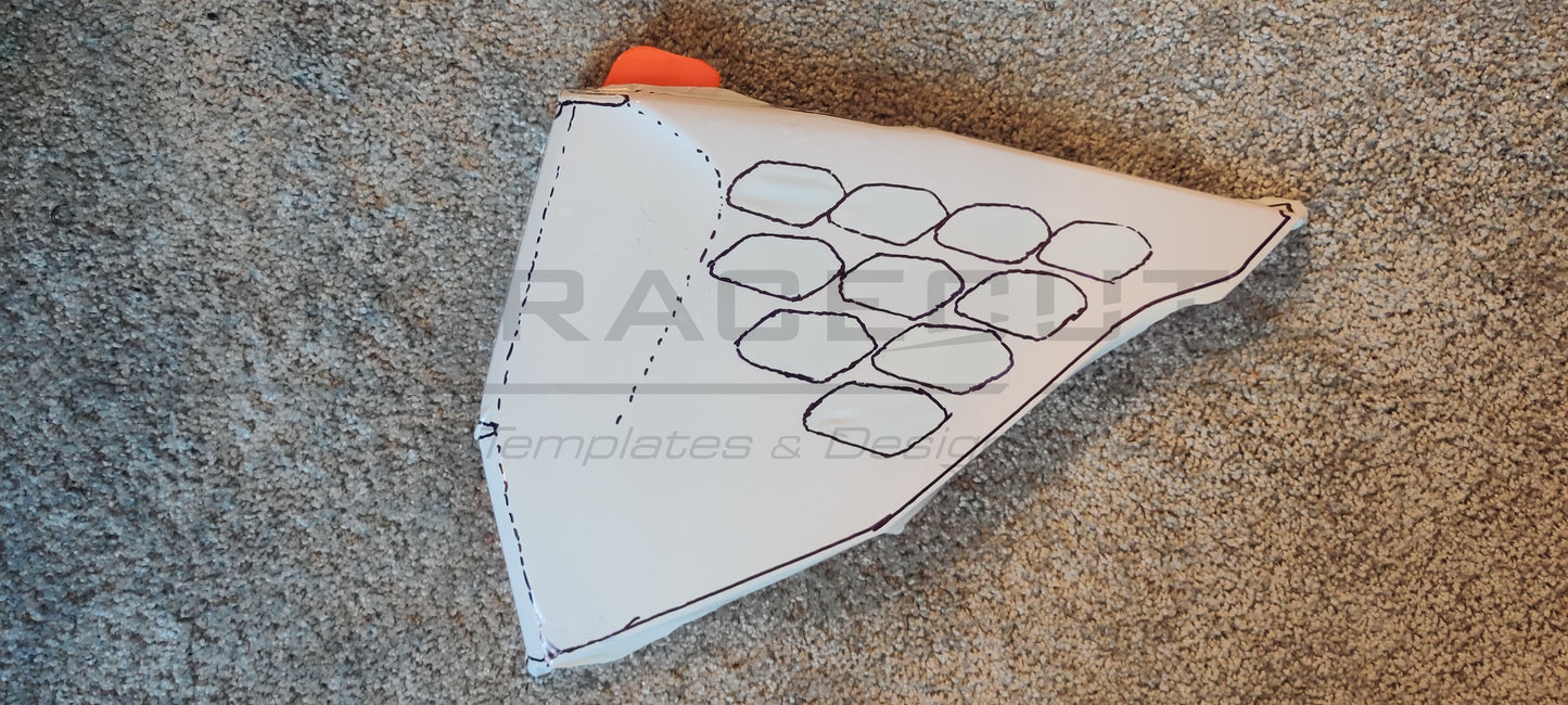 KTM SX-SXF 2019-2022 & EXC 2020-2023 VENTET AIR FILTER COVER TEMPLATE