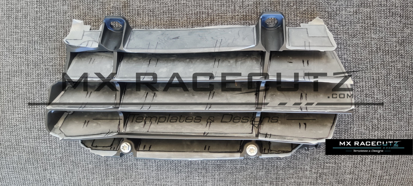 GASGAS MC+EC 2024+ & KTM SX-SXF 2023+ & EXC 2024+ & HUSQVARNA TC-FC 2023+ & TE+FE 2024+ - RADIATOR GUARDS TEMPLATE