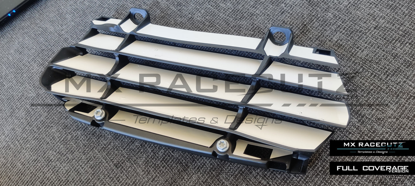 GASGAS MC+EC 2024+ & KTM SX-SXF 2023+ & EXC 2024+ & HUSQVARNA TC-FC 2023+ & TE+FE 2024+ - RADIATOR GUARDS TEMPLATE