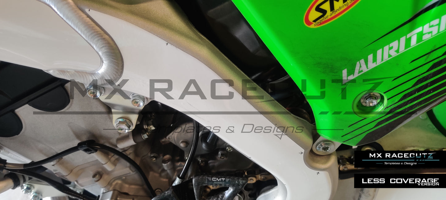KAWASAKI KXF 250 2021-2024 & KXF 450 2019-2023 - FRAME TEMPLATE