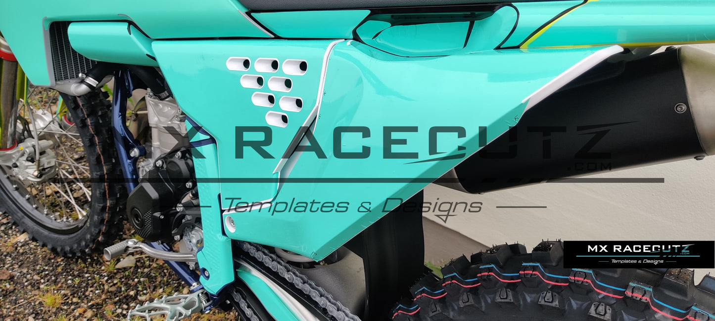 HUSQVARNA TC-FC 2023+ & TE-FE 2024+ VENTET AIR FILTER COVER TEMPLATE