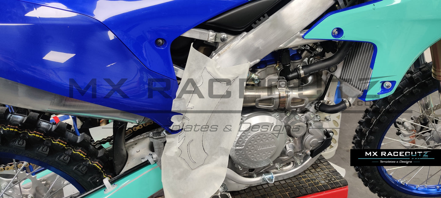 YAMAHA YZF 250 2024+ & 450 2023+ & Fantic XXF 450 2023+ FRAME TEMPLATE