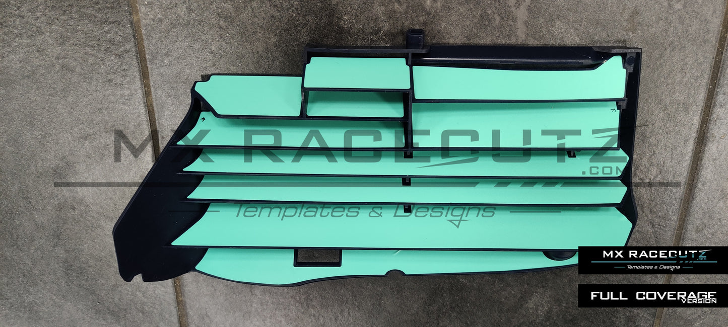 YAMAHA YZF 250 2024+ & 450 2023+ & Fantic XXF 450 2023-2025 & XXF 250 2025 RADIATOR GUARDS TEMPLATE