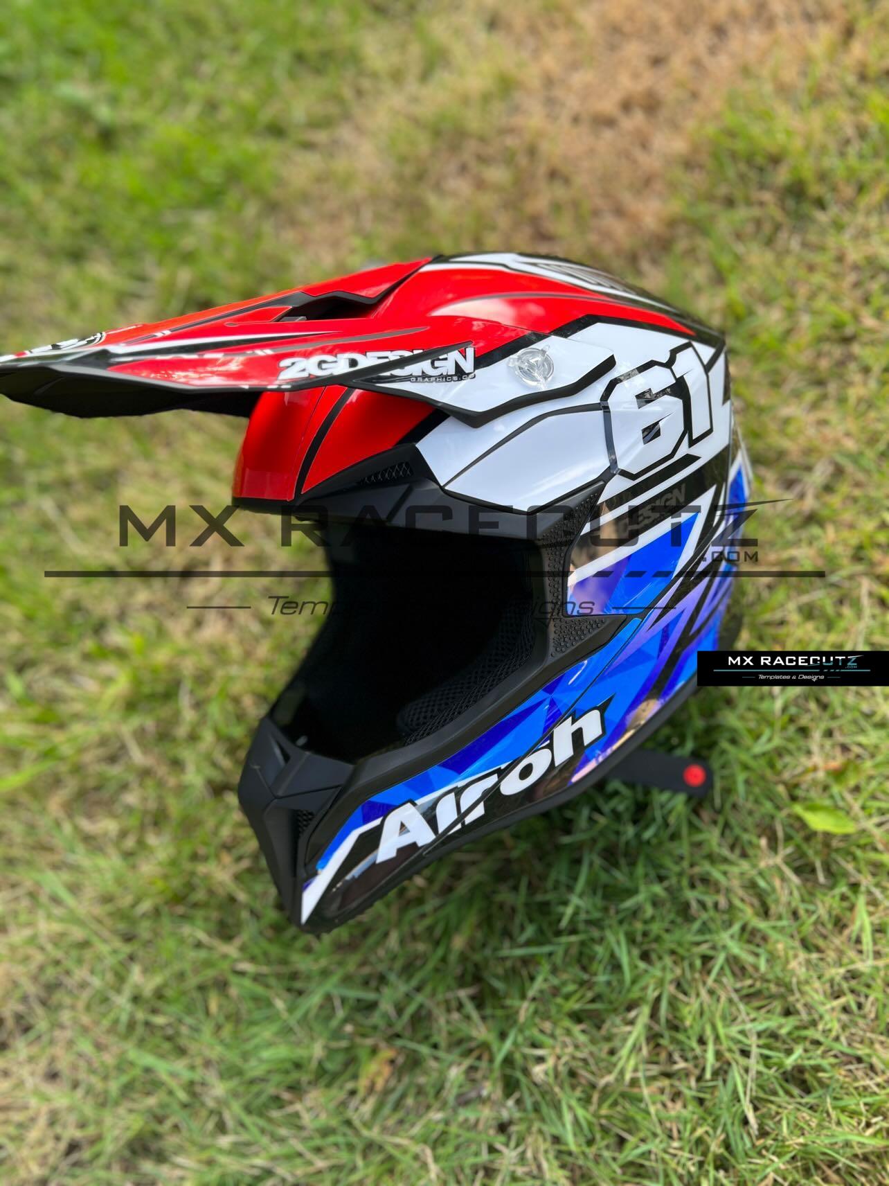 Airoh Wraap Template - Size Xsmall & Small & Medium
