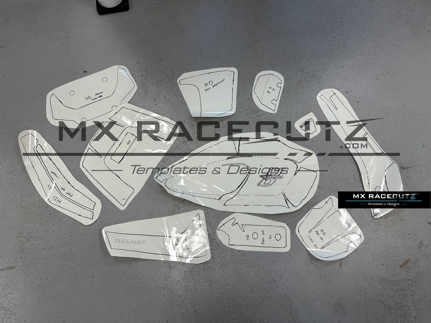 HARLEY DAVIDSON - PAN AMERICA 1250 - TEMPLATE