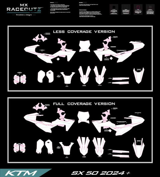 KTM SX 50 2024-2025 & SX-E3 2025 & SX-E5 2025 TEMPLATE